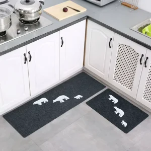 Super Absorbent Eco Friendly Kitchen Floor Mat Non slip Oil proof Modern Floral Pattern Kitchen Rug Runner Mat for