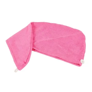 Super Absorbent Hair Towel Microfiber Curly Fast Drying Wraps Hair Towel With Button