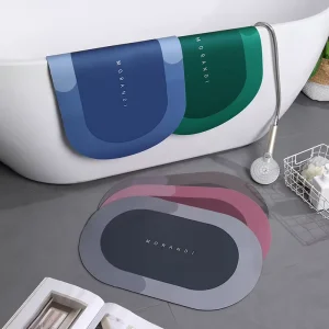 Super Absorbent Home Bath Mat Carpet Non slip Bathroom Kitchen Floor Mats Home Living Room Entrance Door Mat Decor Washable Rug