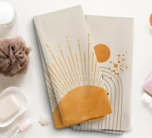 Super Absorbent Kitchen Towel Custom Printing for Sublimation Microfiber Waffle Tea Towel