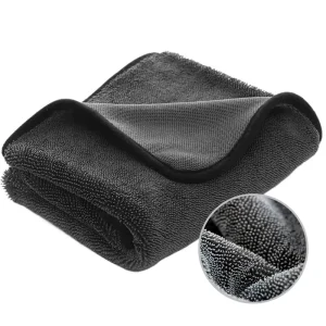 Super Absorbent Lint Free 800GSM Large Size Scratch Free Professional Twisted Loop Microfiber Car Drying Towel