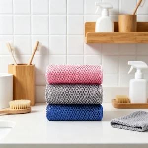 Super Absorbent Lint Free Mesh Towel for Kitchen Dusting