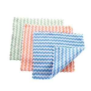 Super Absorbent Microfiber Dish Cloth Thickened Kitchen Cleaning Towel High Absorption 100pcs Minimum Order