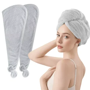 Super Absorbent Microfiber Hair Drying Cap Soft Comfortable Elastic Edge Quick Dry Multi-Functional Travel Use Reusable Hair