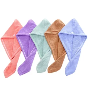 Super Absorbent Microfiber Hair Drying Towel Twist Hair Quick Dry Cap Hair Wrap Turban