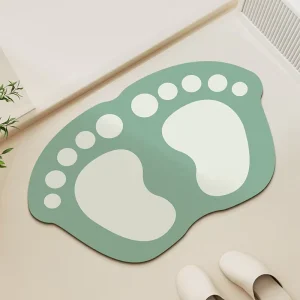 Super Absorbent Modern Diatomite Bath Mats Non Slip Quick Dry Home & Hotel Use Bathroom Rug