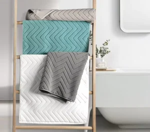 Super Absorbent Non Slip Cotton Bath Towel Bathroom Rug Quick Drying Custom Mat Kitchen Entrance Door Mats Towel