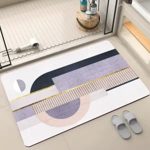 Super Absorbent Non Slip Quick Drying Machine Made PET Friendly Kitchen Entrance Custom Door Mat Home Area