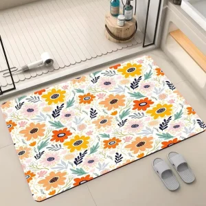 Super Absorbent Non slip Kitchen Carpet Diatom Mud Soft Home Area Diatomite Bath Mat Carpet