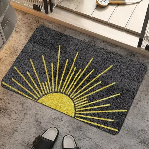 Super Absorbent PVC Bathroom Mat Anti Slip Wave Pattern Machine Made Shower Mat