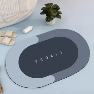 Super Absorbent Quick Dry Cushioned Modern Bath Mat Non Slip Rubber Backing Diatomite for Home & Hotel Use Custom Logo