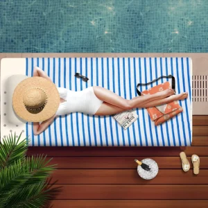 Super Absorbent Quick Dry Microfiber Beach Towel Portable Woven Anti Sand Towel for Home Hotel Travel Beach