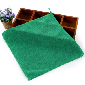 Super Absorbent Quick Dry Non Scratch Soft 400gsm Square Plain Microfiber Reusable Kitchen Cleaning Cloth