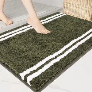 Super Absorbent Quick Dry PET Friendly Home Hotel Use Bathroom Rugs Non Slip Microfiber Washable Plush Bath Mat for Bathtub