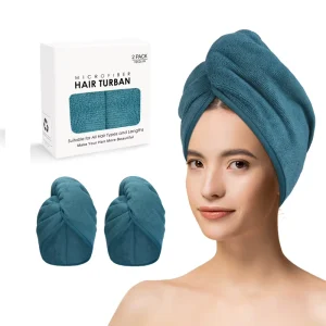 Super Absorbent Quick Drying Hair Wrap Microfiber Hair Towels Hair Twist Towel for Home and Spa Use