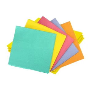 Super Absorbent Viscose Yellow Needle Punched Nonwoven Household Kitchen German Dish Cleaning Cloth Kitchen Towel