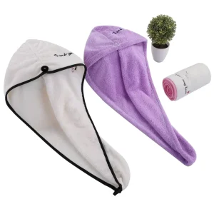 Super Absorbent Water & Quick Dry Eco Friendly Plain Microfiber Turban Hair Wrap Towel