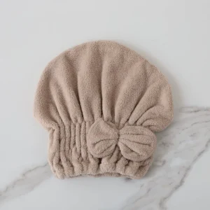 Super Absorbent and Quick drying Hair Towel Fast dry Head Towel Pink Blue Red Purple Cute Bow Hair drying Towel Bath Cap