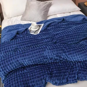 Super Cozy and Comfy Eco Friendly Fleece Flannel Throw Blanket for Winter