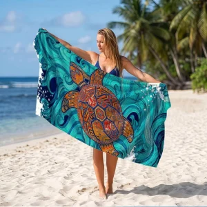 Super Fast Drying Beach Towel That Absorbs Water and Does Not Stick to Sand Beach Swimming Towel