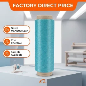 Super Fine 20D 24F 100% Nylon 6 DTY Yarn Semi Dull High Elastic For Pantyhose Sewing & Hand Knitting