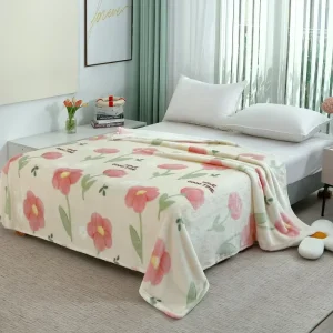 Super Fluffy Comfortable Polyester Print Custom Raschel Blanket High Quality Custom Blanket
