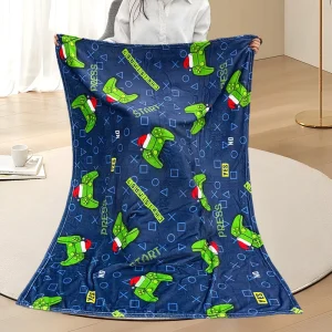 Super Heavy Warm Cozy Blankets for Couch Bed Sofa Flannel Blanket Printed Fleece Blanket