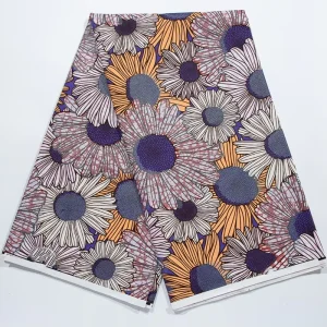 Super Holland 100% Cotton Ankara Prints Fabrics African Fabrics Super Golden Grand Wax