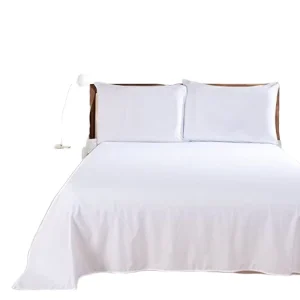 Super King Queen Woven Cotton Comforter Set with Pillowcase 3Pcs Quality 300tc for Hotel Home Wedding Simple Style