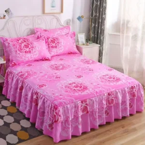 Super King Size Fitted Bed Sheet Set 3 Pcs 400TC Eco Friendly European Style Printed Floral Made in China
