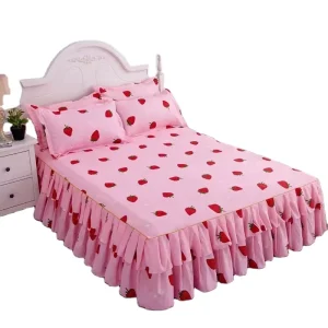 Super King Size Microfiber Bed Sheet Set Printed Floral Bedroom Collection Made in China