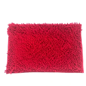 Super Plush Anti-Skid Microfiber Bath Mat Solid Water Absorbent Quick Drying Machine Washable Chenille Bathroom Carpet