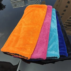 Super Plush Quick dry No Water Spots Custom Logo Weave Microfibres Towel Twisted Loop Car Wash Drying Towel for Car Detailing