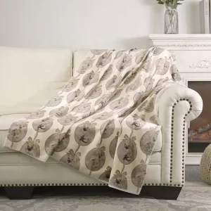 Super Soft 100% Polyester Throw Blankets Luxurious Plaid Flannel Blanket and Throw for Sofa