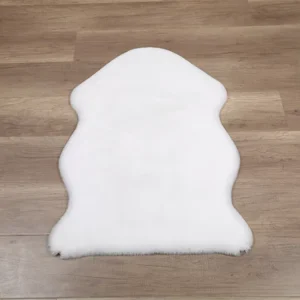 Super Soft 60*90cm White Faux Fur Rug Carpet Anti slip Faux Rabbit Fur Rug for Sofa Floor Mats Exercise Prayer Picnic