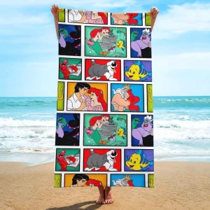 Super Soft Absorbent Quick Dry Kawaii Anime Cartoon Kids Microfiber Bath Pool Towel Sandfree Beach Towel Gifts for Girl
