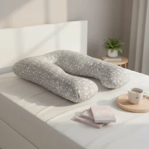Super Soft Comfortable Microfiber U Shaped Full Body Maternity Pillow Removable Cover Anti Snore Anti static Support for Back