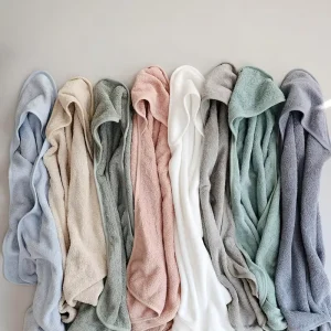 Super Soft Coral Fleece Newborn Bathrobe Baby Hooded Bath Towel Swaddle Wrap Baby Washcloths Towels for Baby