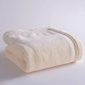 Super Soft Cotton Woven Coral Fleece Bath Towel Quick Dry Highly Absorbent No Shedding Machine Washable Home Spa