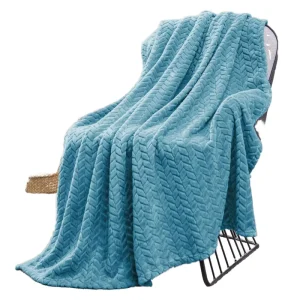Super Soft Cozy Lightweight 100% Polyester Fleece Throw Blanket Warm Plush Modern Solid Knitted Four Seasons Anti Pilling