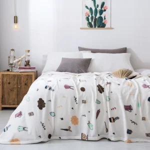 Super Soft Cozy Printing Flannel Blanket Throws for Children