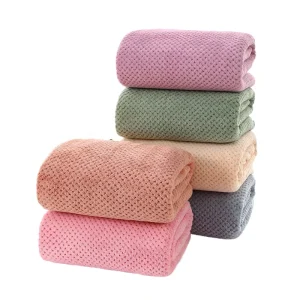 Super Soft Easy Dry Multi Color Household Bath Towel Microfiber Shower Towels Knitted Home Children