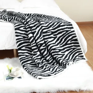 Super Soft Fleece Blanket Print Sublimated Knit Floral Pattern Four Seasons Customizable Sofa & Bed Use