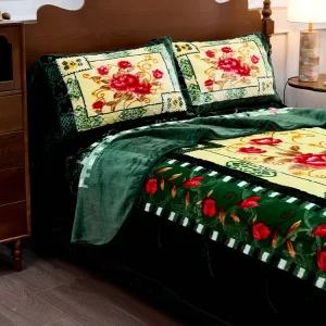Super Soft Flower Raschel Blanket Modern Printed Design 100% Polyester Blanket for Winter