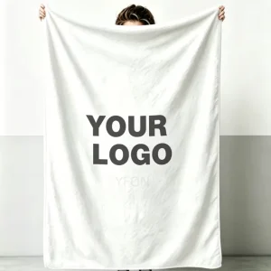 Super Soft Fluffy Custom Printed Sublimation Mink Flannel Fleece Throw Blanket for Winter