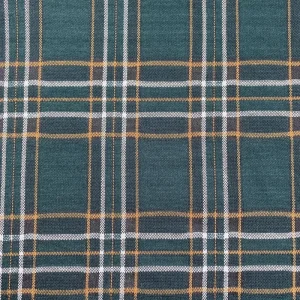 Super Soft High Quality check JACQUARD Spandex polyester Rayon ponte roma fabric knit For Garment Skirt