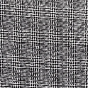 Super Soft High Quality houndstooth check JACQUARD Spandex polyester Rayon ponte roma fabric knit For Garment Skirt