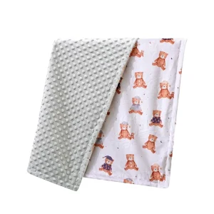 Super Soft Knitted 100% Polyester Cartoon Printed Eco-friendly All-season Children’s Throw Blanket for Comfortable Home Use