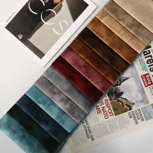 Super Soft Knitted Velvet Upholstery Fabric for Furniture Tear Resistant and Breathable