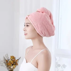 Super Soft Microfiber Hair Towel Fast Drying Ultra Absorbent Bath Hair Dry Cap